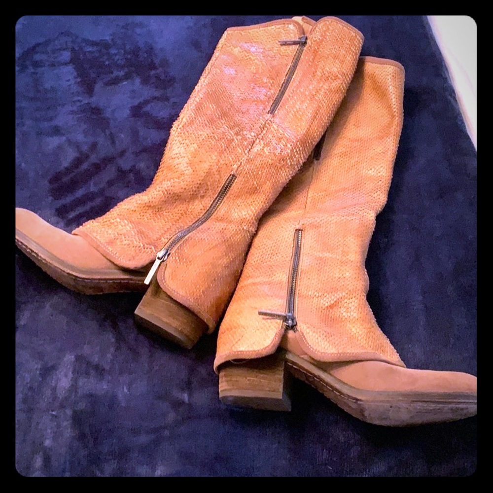 Donald J. Pliner Devi tall leather boot.